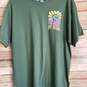 Gildan Olive Green Graphic Tee